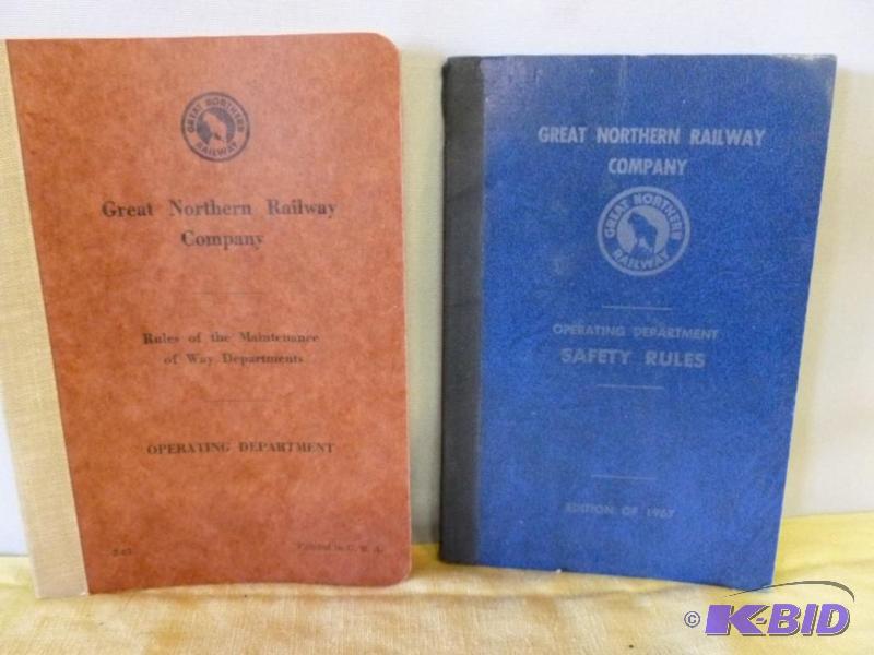 Lot of two vintage 1967 Great Northern Railwa...