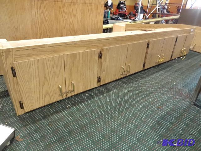 lot 17 image: overhead cabinet. 107 x 16 x 18...