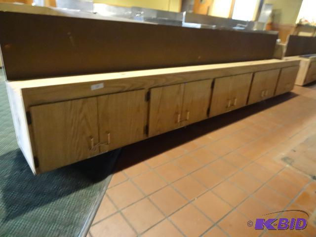 lot 20 image: Overhead cabinet. 137 x 17 x 19...
