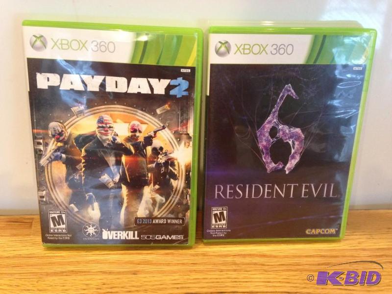 lot 20 image: PayDay 2 and Resident Evil 6 Xbox 360