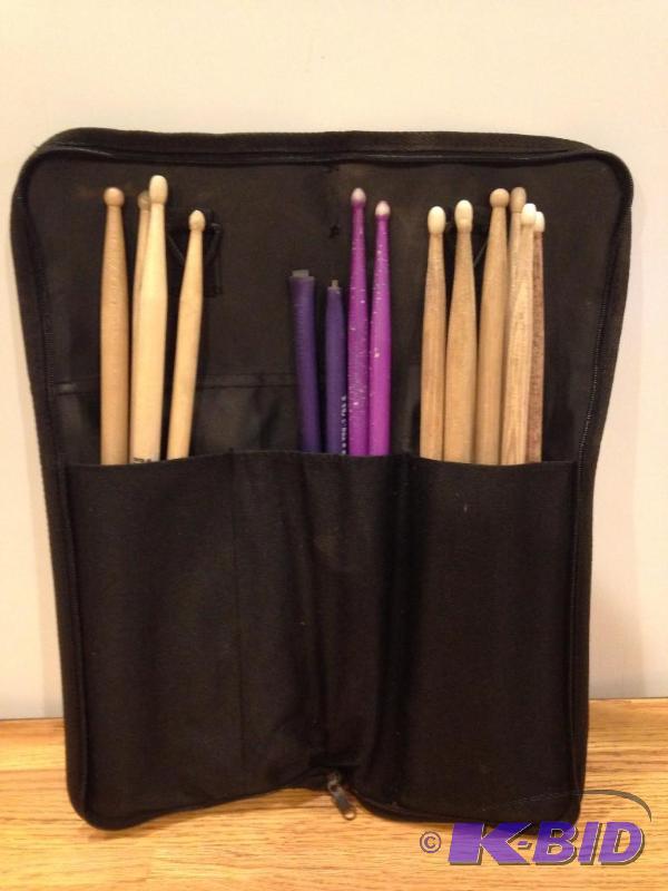 lot 34 image: Drumsticks with Carry Case