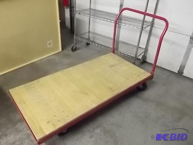Heavy Duty 4 Wheel Loading Cart With 2 Caster...