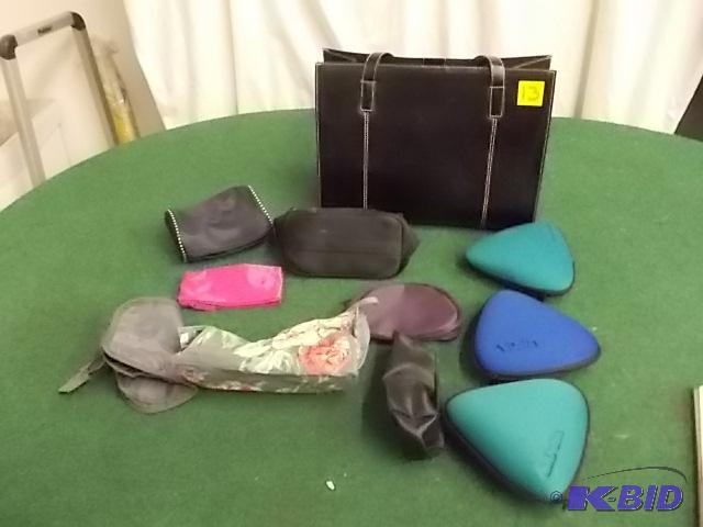 Wilsons Leather Hand Bag &amp Assorted Cosm...