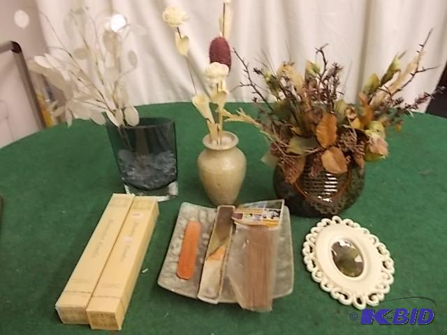 Box Lot Pottery, Vases, Candles, Centerpieces...