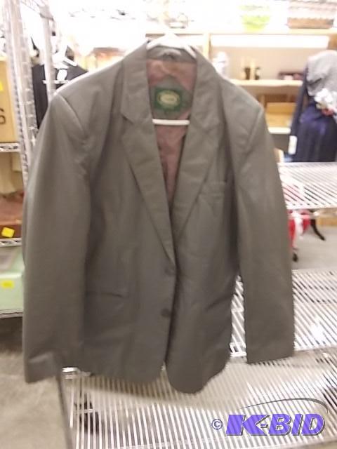 Hill &amp Archer Size 44 Genuine Leather Gre...