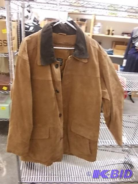 Mens Large, Lined, Suede Jacket...