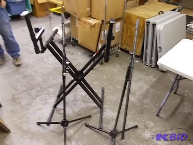 2- Mic Stands &amp 1-Keyboard Stand...