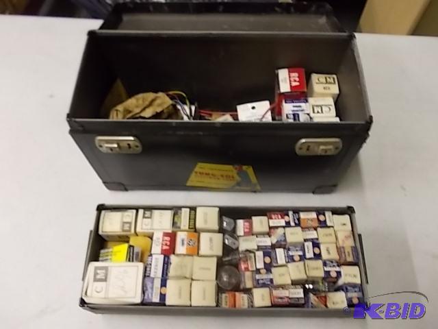 RadioTV Technician Tool Box With Vacuum Tube...