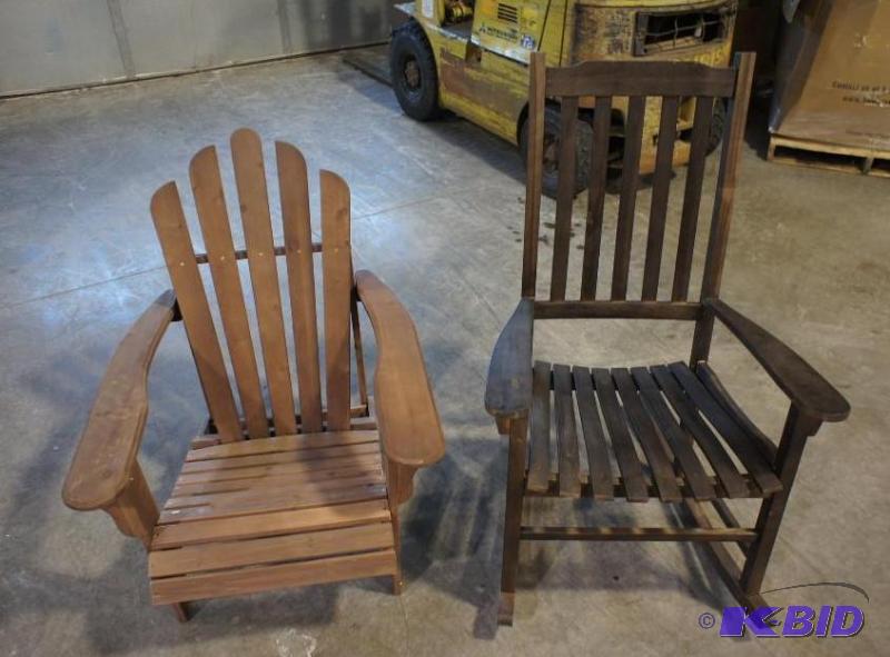 Lot of (2) Chairs - One Rocking Chair  and s...