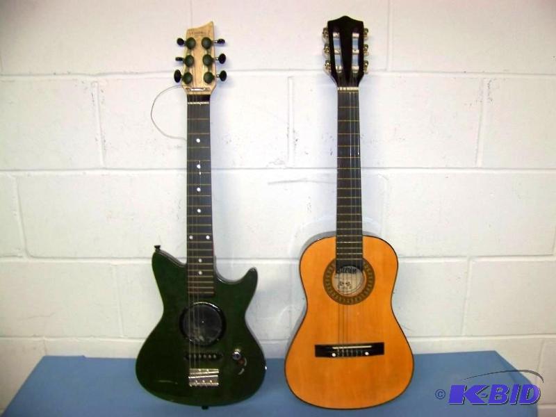 lot 19 image: (1) Kids Electric Guitar and (1) Kids Acoustic Guitar
