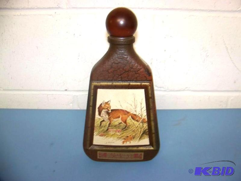 lot 22 image: Beams Choice, Red Fox by James Lockhart, VintageCollectible Whiskey Bottle