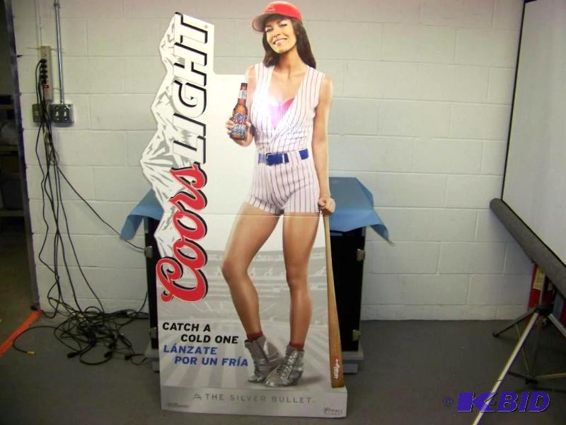 lot 34 image: Coors Light, Cardboard Stand-Up