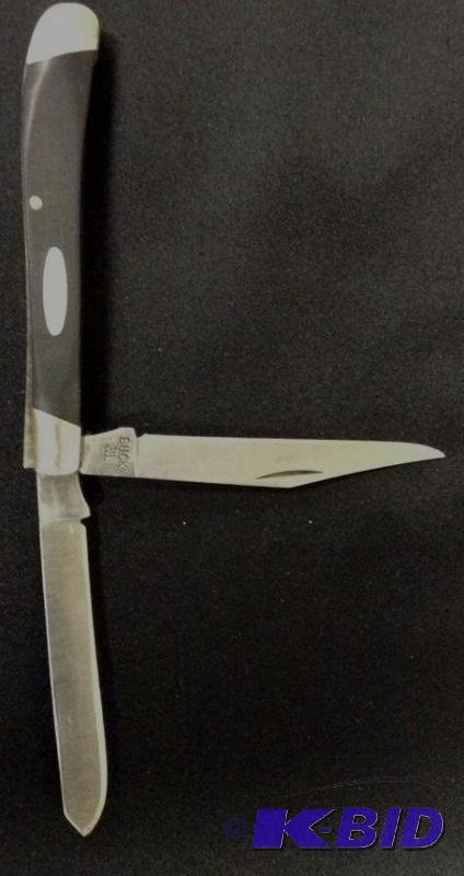 lot 33 image: Vintage Buck Trapper 311 2 Blade Folding Knife
