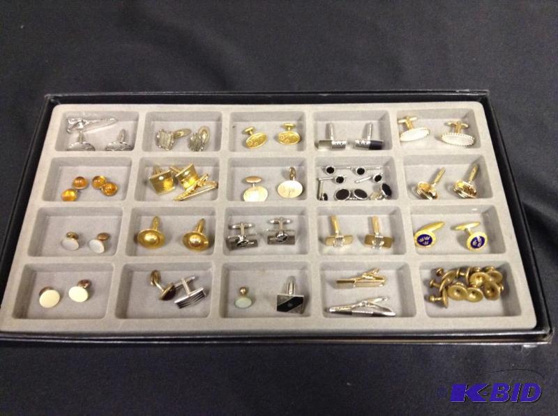 lot 36 image: Vintage Cufflinks and Tie Tacks