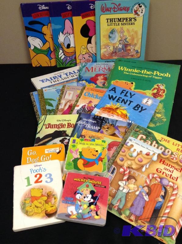 lot 126 image: Lot of childrens books including Golden books Dr. Seuss, Disney