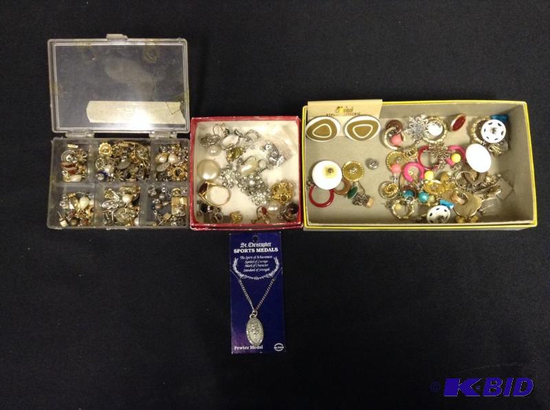 lot 130 image: Earrings, Rings & Necklace fashion jewelry