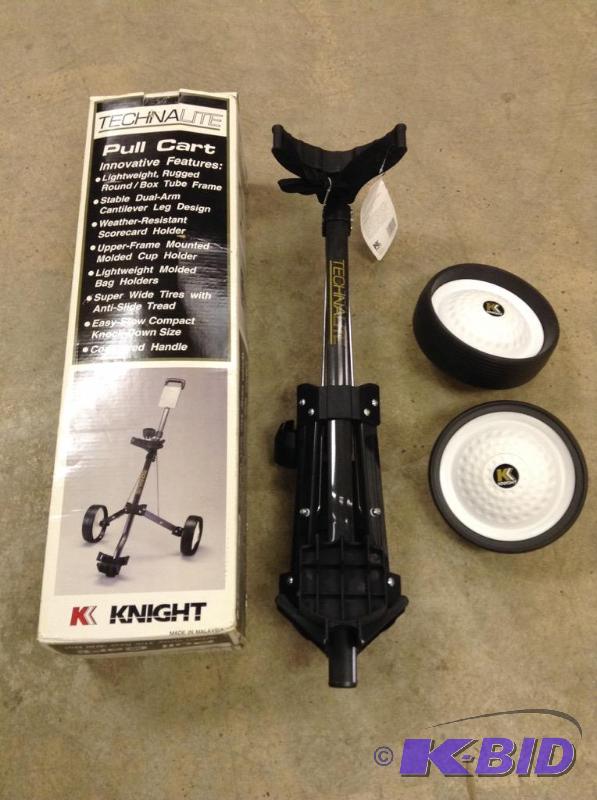 lot 143 image: Knight TechnaLite Pull Golf Cart