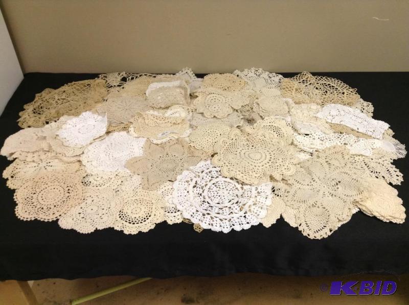 lot 145 image: Large Lot of Crochet Doilies
