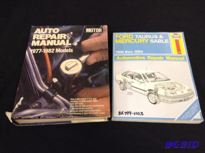 lot 155 image: Lot of two auto repair manuals