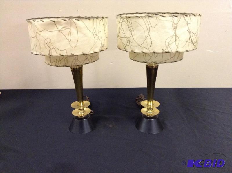 lot 17 image: Pair of Vintage 60s Lamps