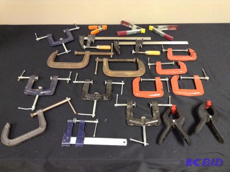 lot 192 image: C Clamps & Wood Clamps