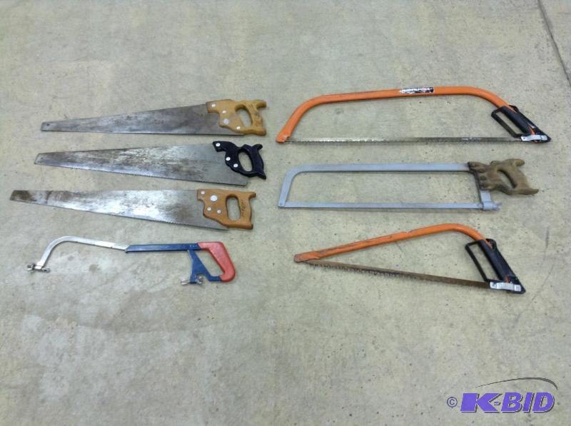 lot 193 image: Seven Hand Saws