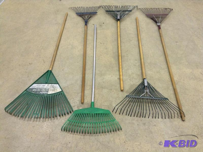 lot 198 image: Six Lawn Rakes
