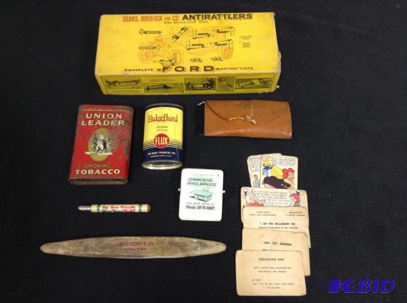 lot 25 image: Lot of Vintage Advertising Items