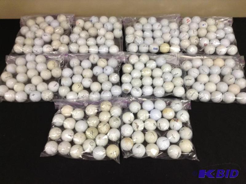 lot 61 image: 10 Bags of White Golf Balls