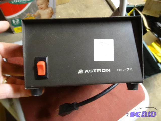 lot 112 image: Astron 13.8V (12V) DC Power Supply. Model 881...