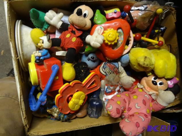 lot 128 image: Large Box Vintage Mickey Mouse Doll plus more...