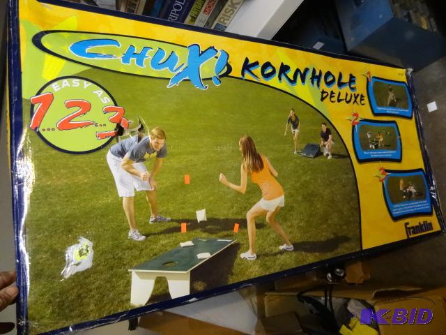 lot 161 image: Chux Deluxe Kornhole Tossing Game. New in box...
