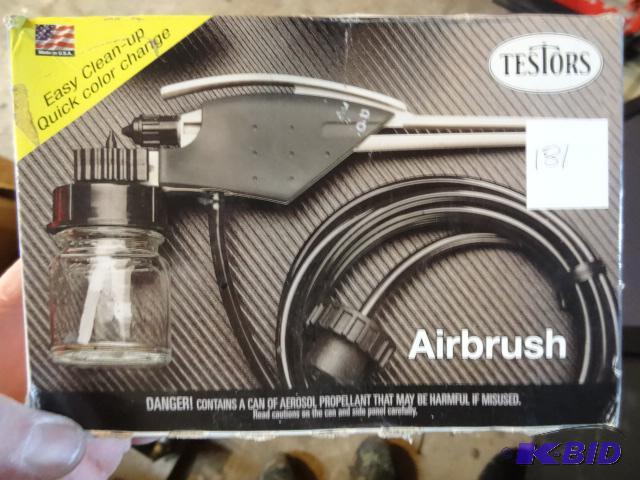 lot 181 image: Testers Airbrush Painting Kit. Model 8821X. N...