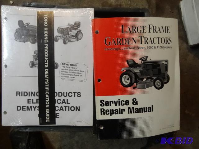 lot 185 image: Misc Lawn Mower Service Manuals etc....