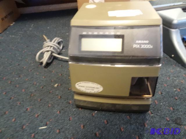 lot 33 image: Amano Pix 3000X Time Clock...