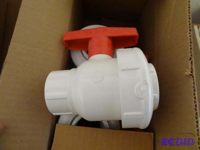 lot 5 image: Qty 4 Spears 1 12 NSF Valves PVC New...