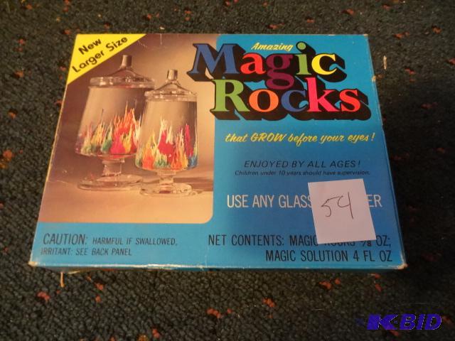 lot 54 image: Vintage Magic Rocks Kit NIB...