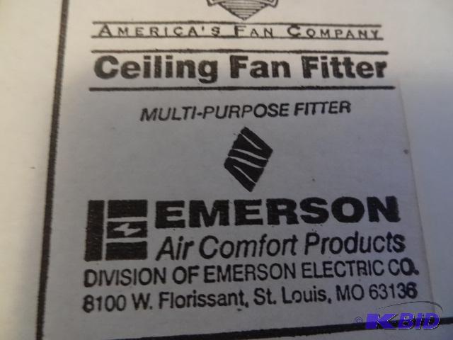 lot 65 image: Qty 6 Emerson Ceiling Fan Fitters pn F399 Ne...