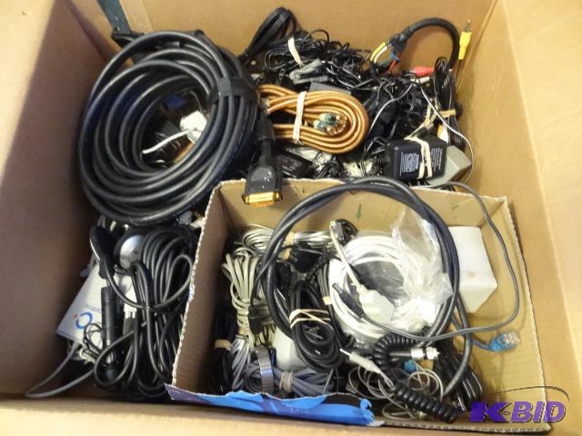 lot 90 image: Misc AV Cables and AC Adapters...