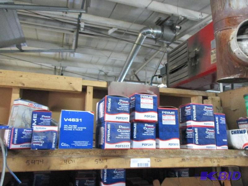 lot 34 image: Shelf lot of new oil filters...