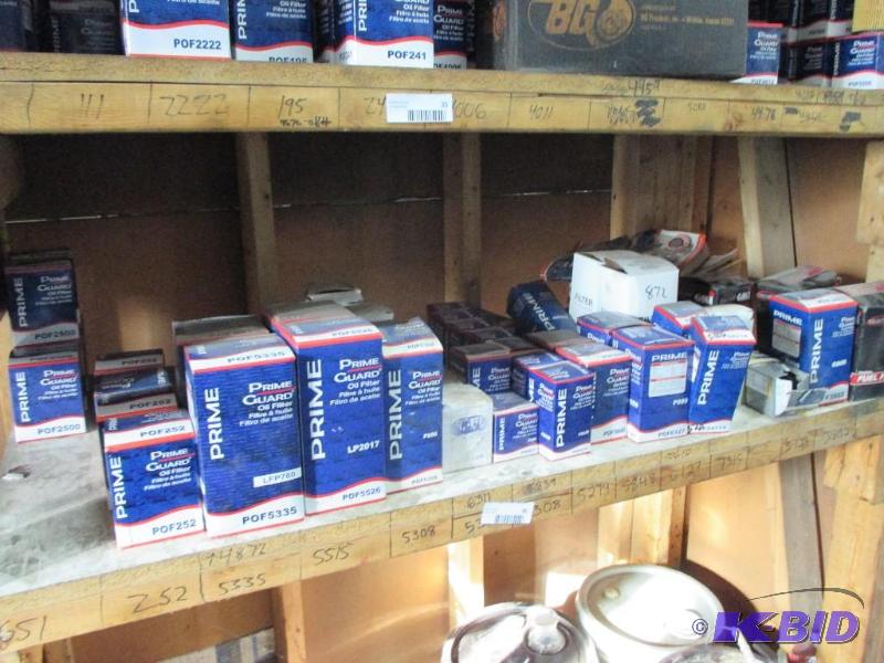 lot 36 image: Shelf lot of new oil filters...