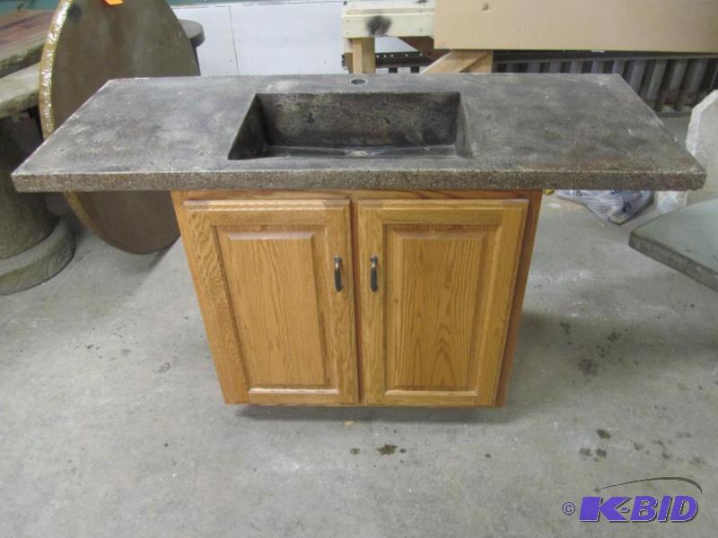 lot 10 image: Cement Vanity Top