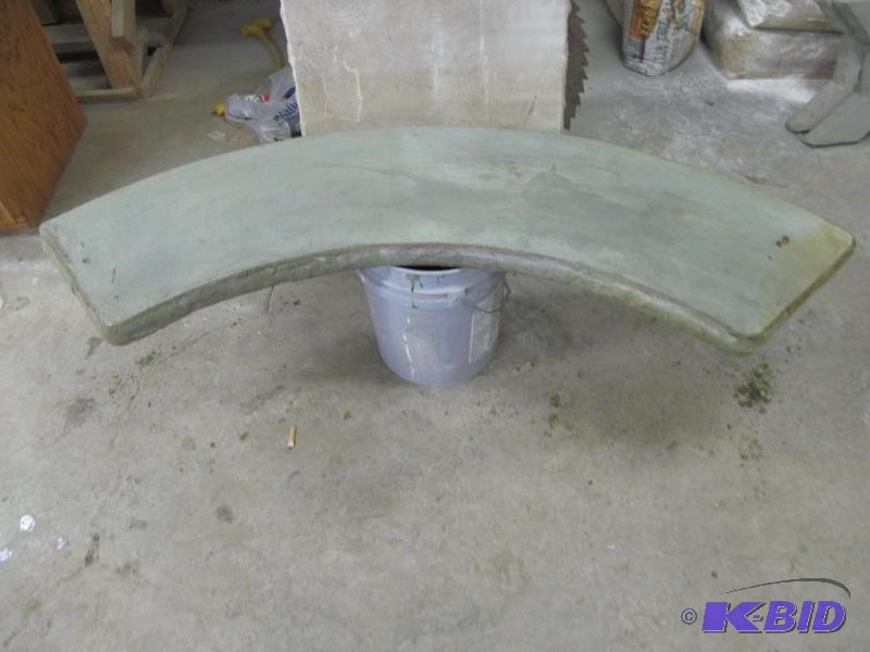lot 11 image: Light Green Cement Bench Top