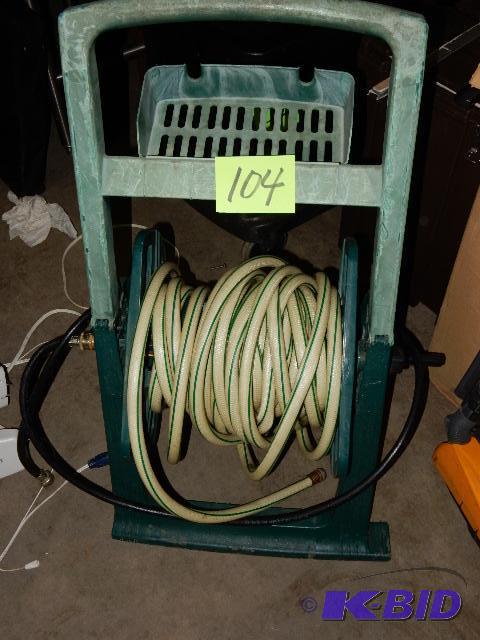 lot 104 image: Hose Reel and Hose