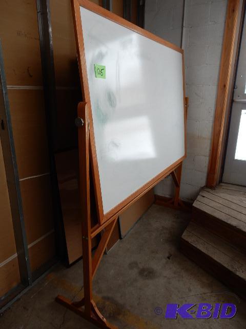 lot 125 image: 2, White Board Stands