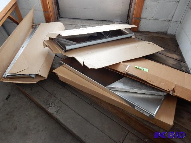 lot 129 image: 4, Stainless Steel Shelves.. NEW