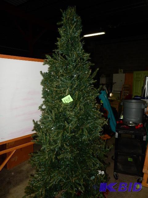 lot 139 image: 9 ft artificial Christmas Tree