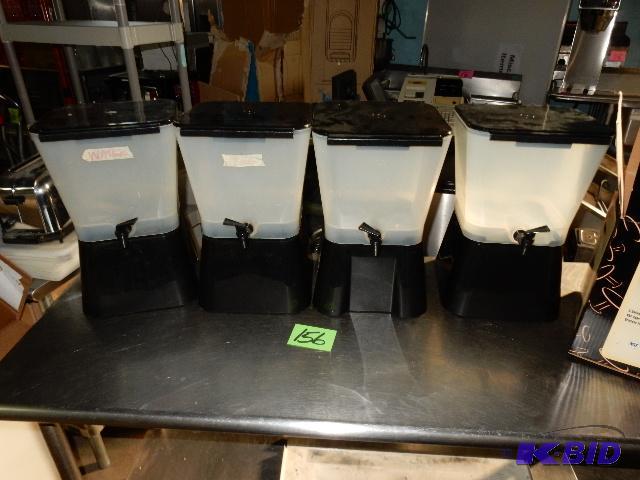 lot 156 image: 4, Table Craft, 3 Gal Plastic Dispensers