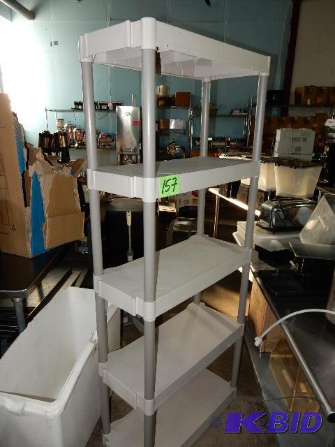 lot 157 image: 5 level Plastic Shelf
