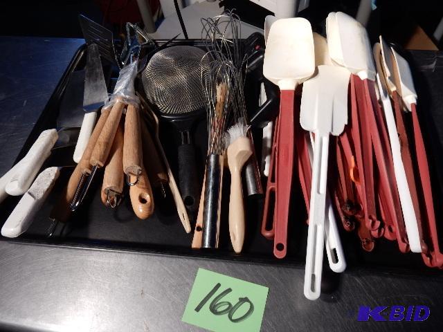 lot 160 image: Spatulas, Whisks, Sifters